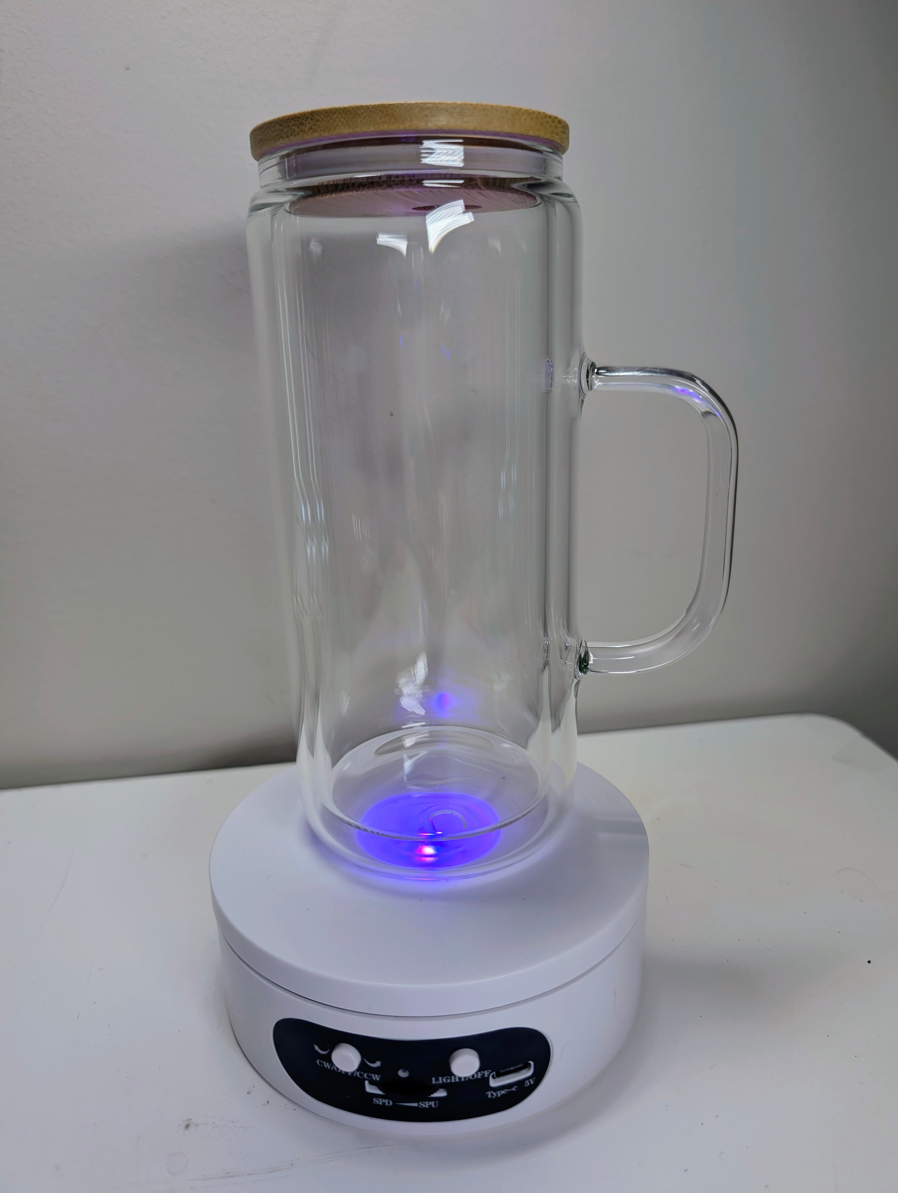 20 oz Glass with handle