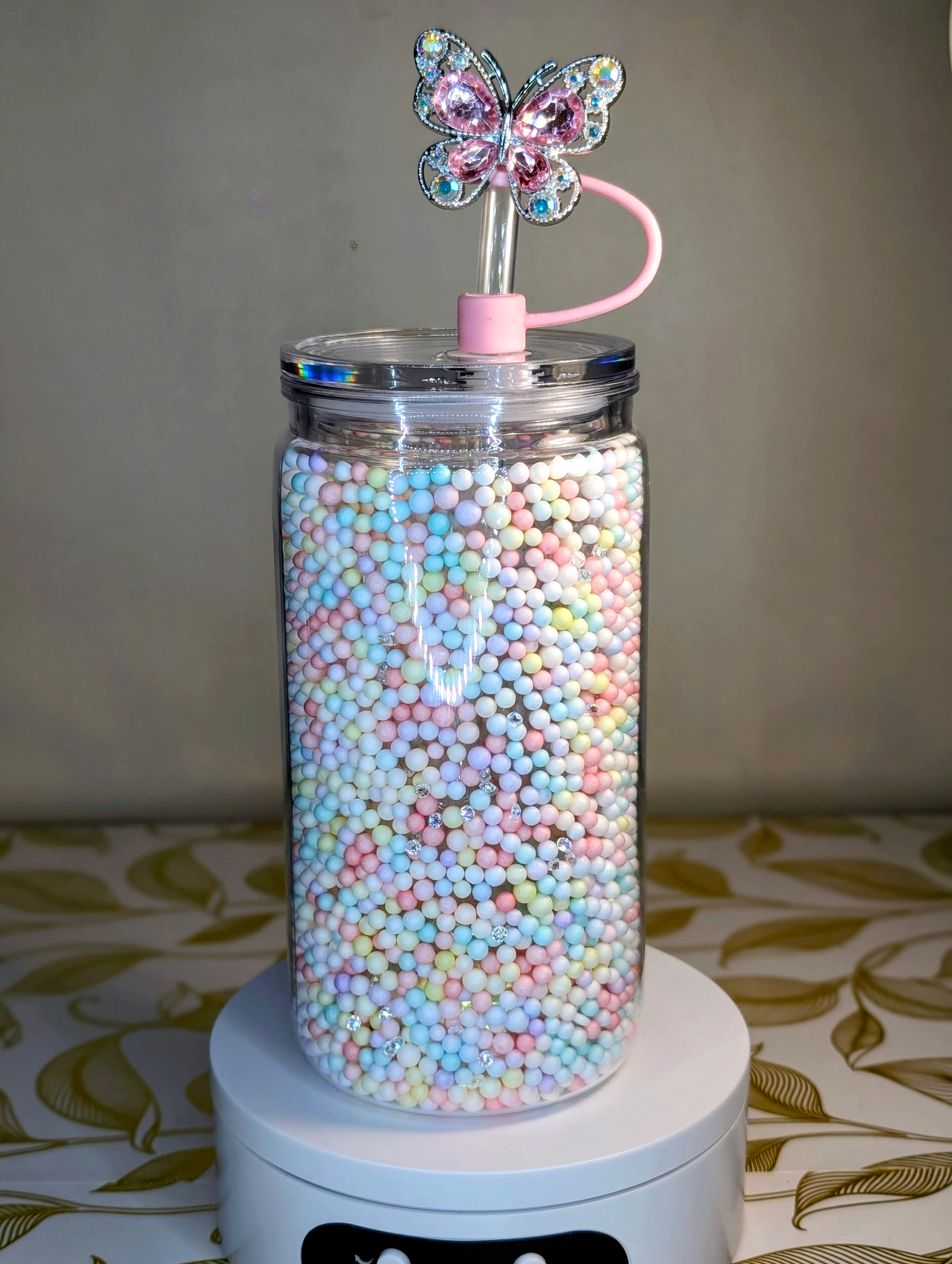 16 oz color bubble style