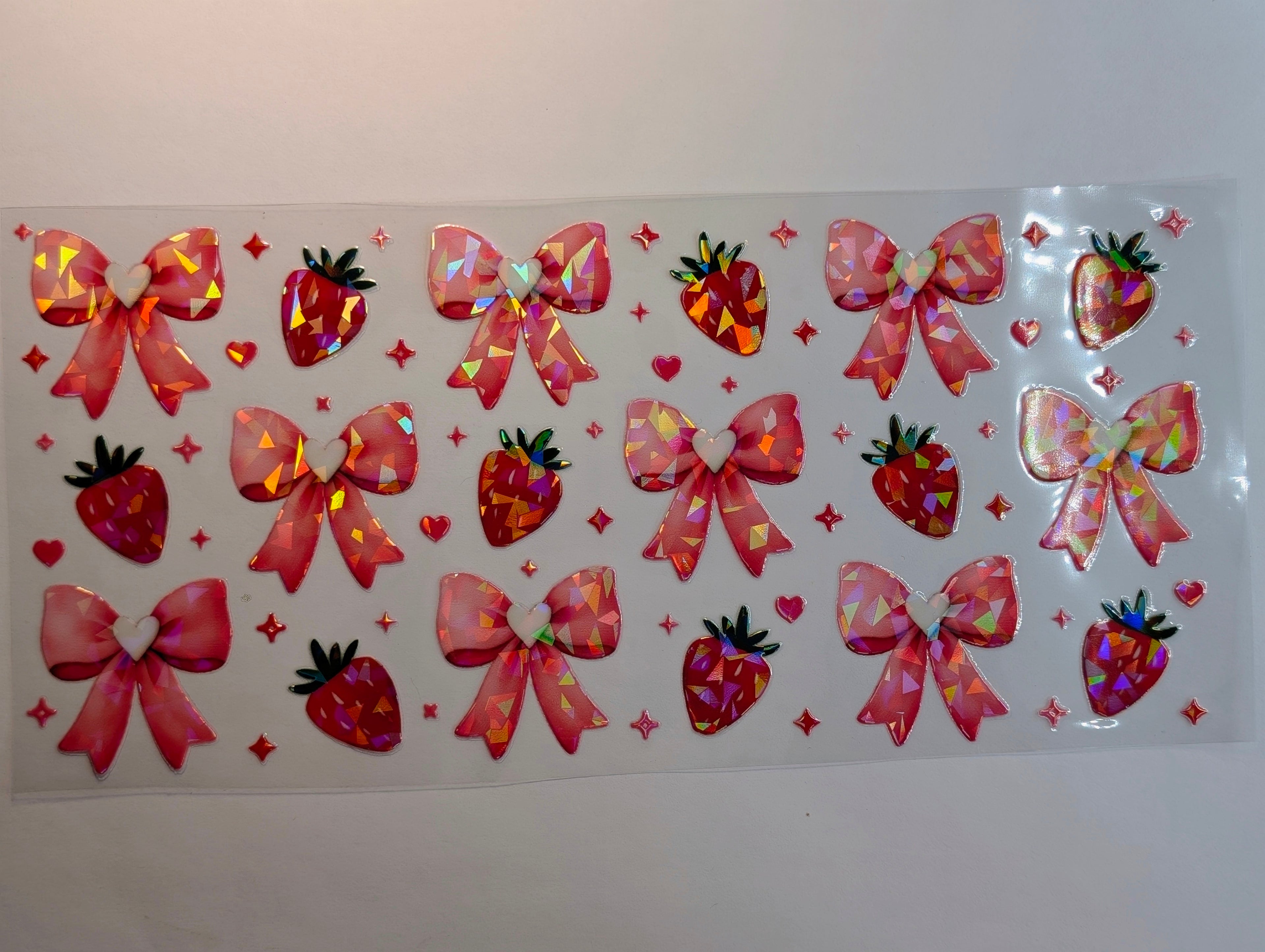 Bows strawberry#10 Holographic