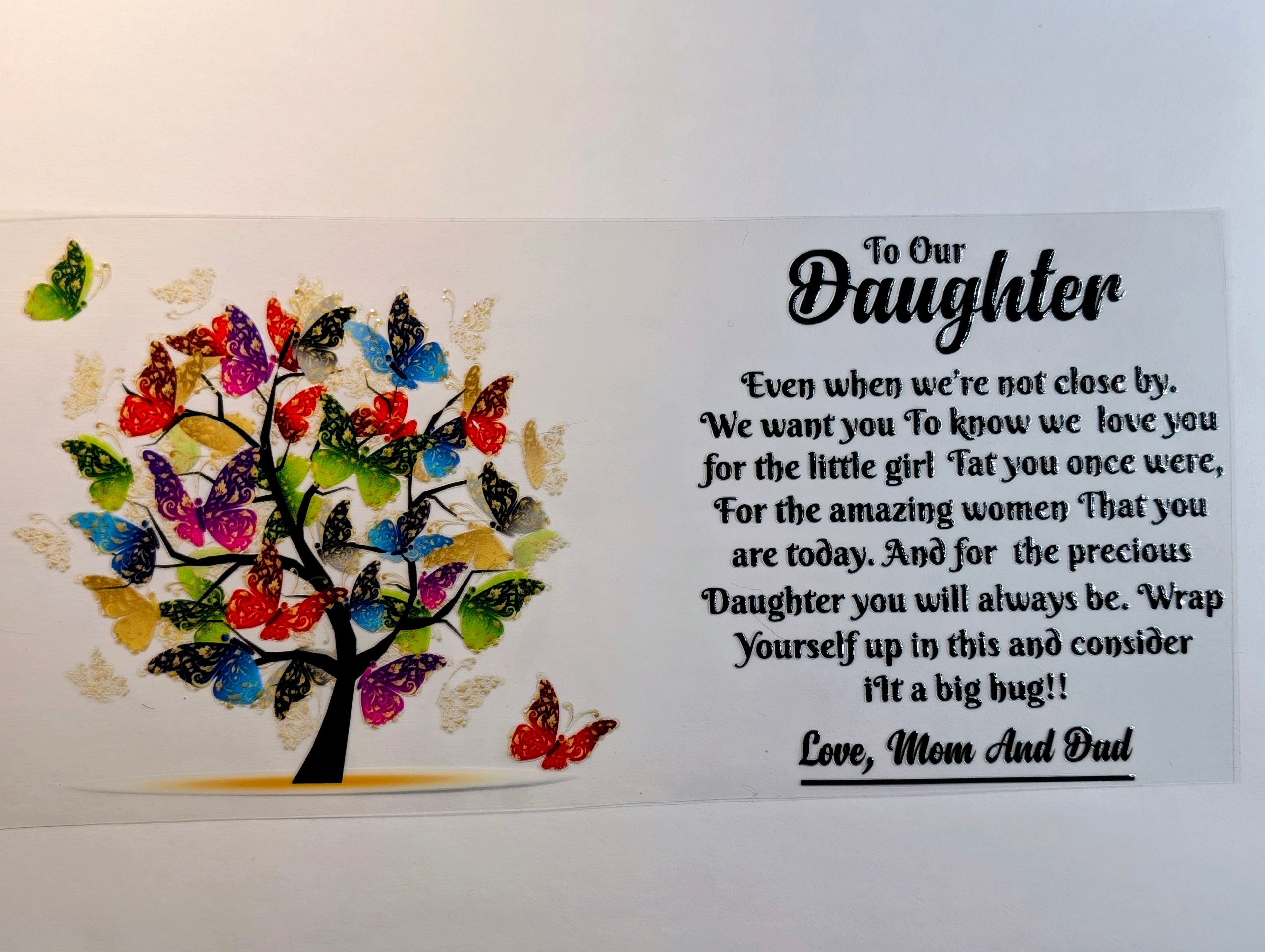 To our daughter