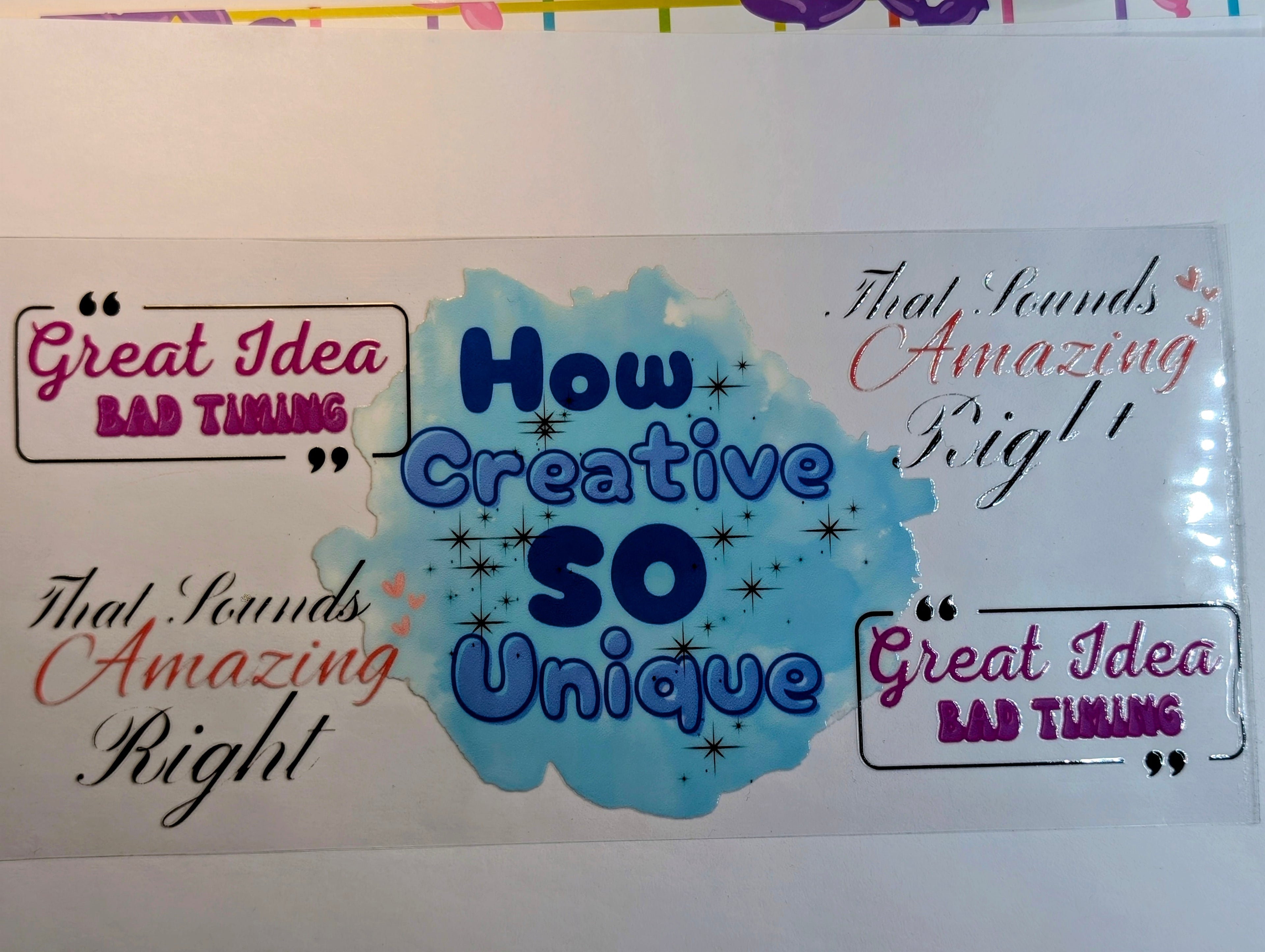 How creative so unique