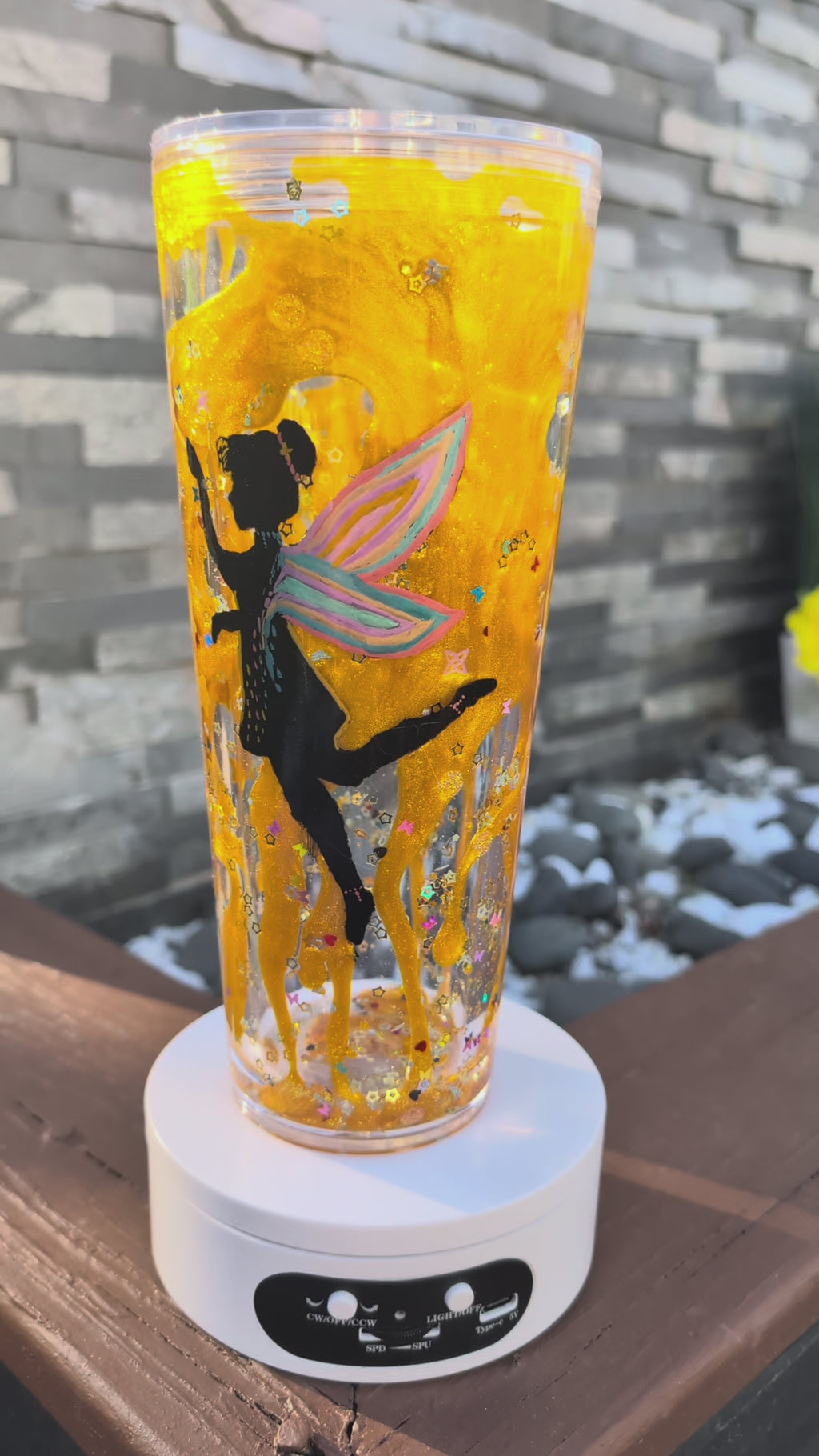 Hand Painted Fairy 24oz