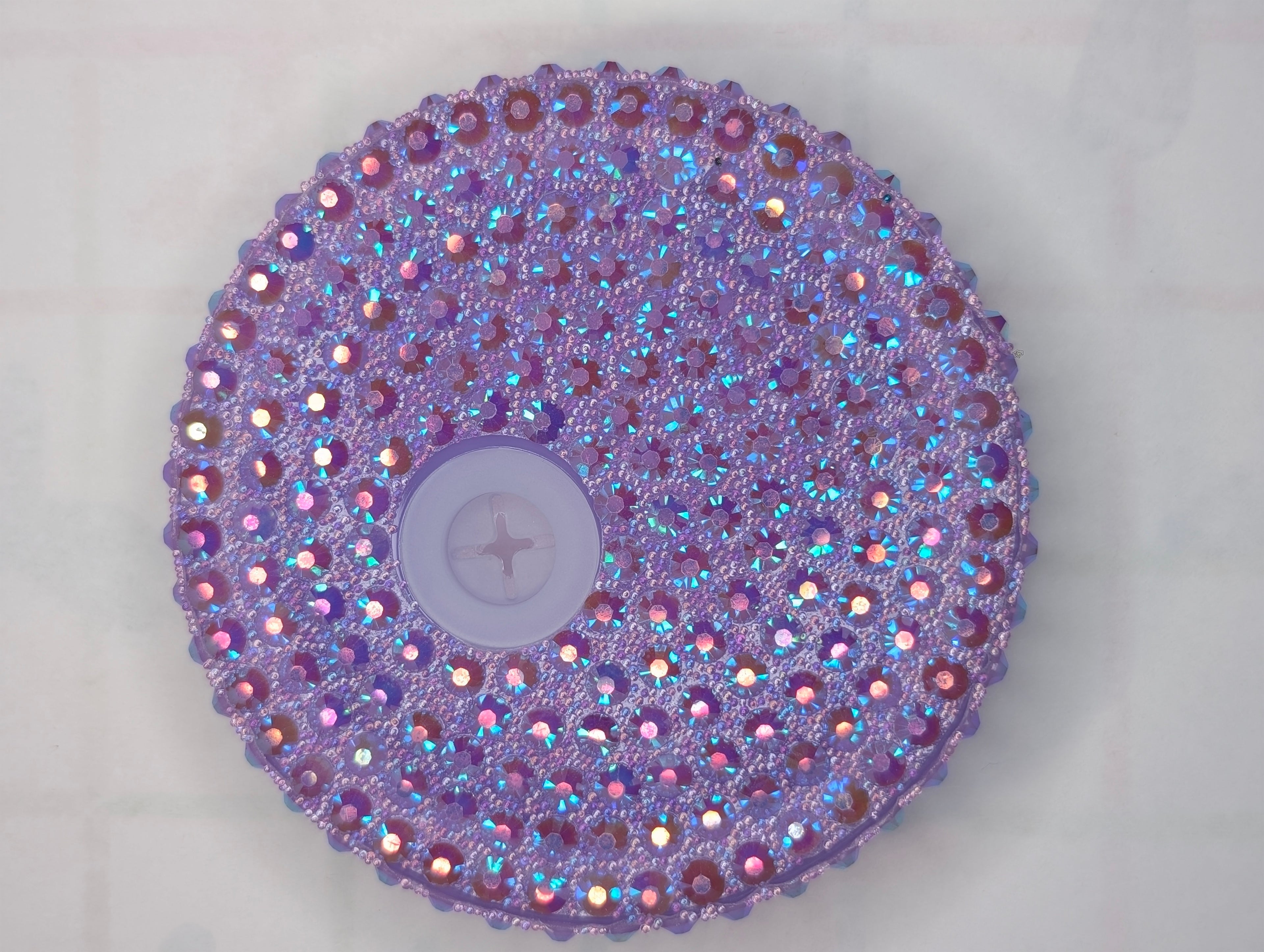 Light Purple - Rhinestone Lid