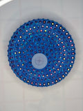 Blue- Rhinestone Lid