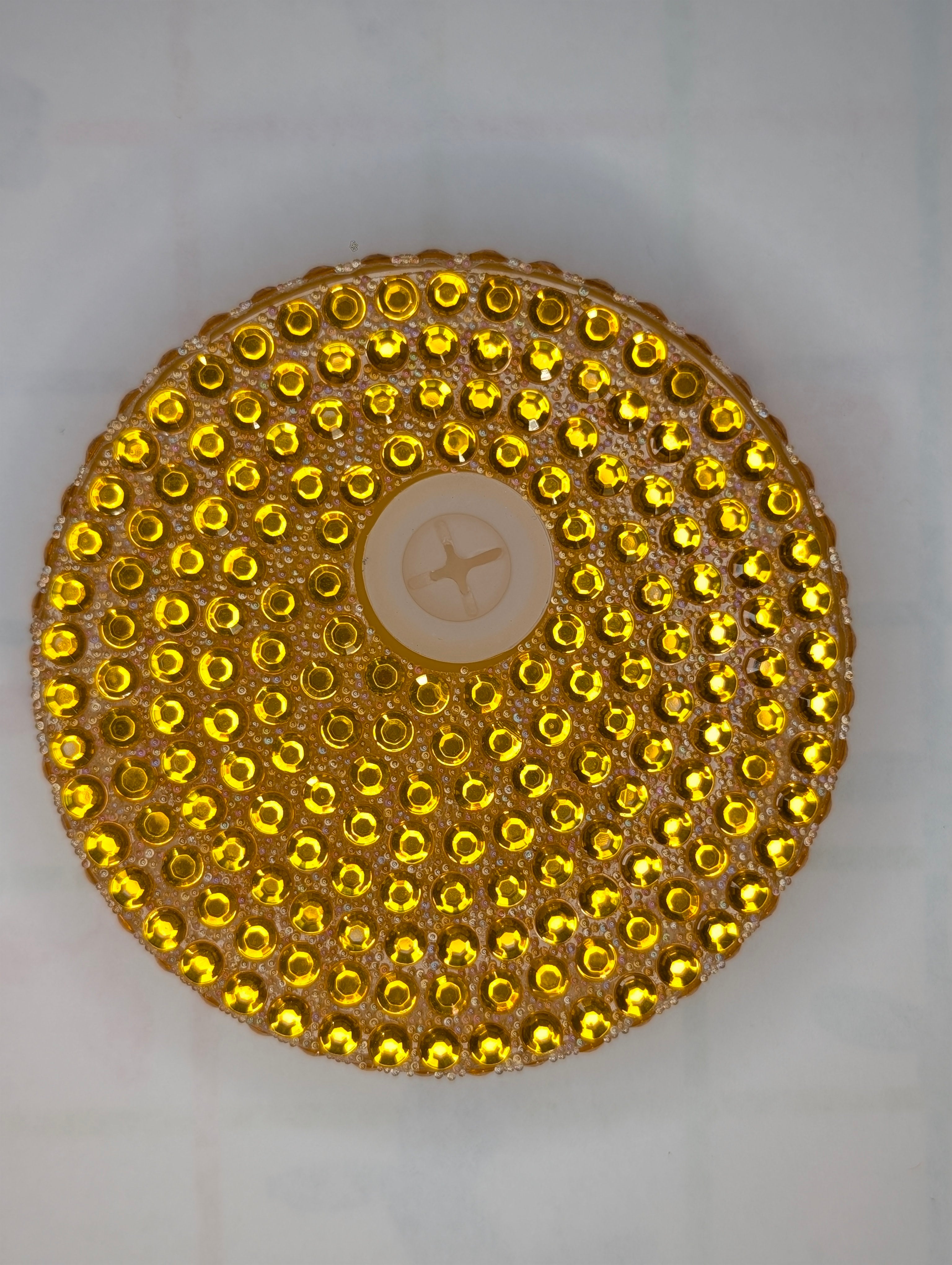 Golden- Rhinestone Lid
